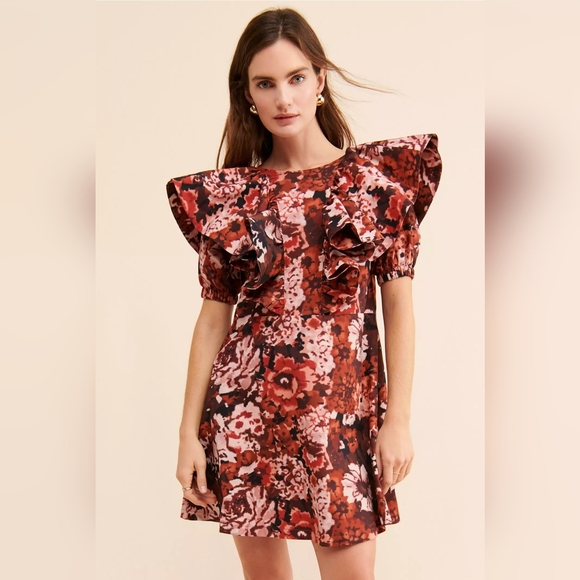 Damson Madder Goldie Frill Dress Size 10 - Picture 4 of 10